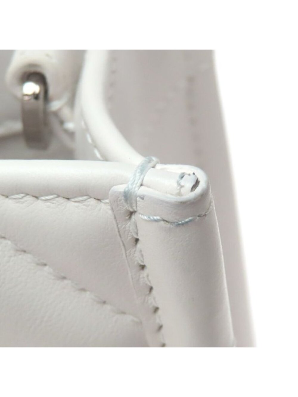 Dior Book Tote Mini Macro Cannage 2-Way Handbag White Gray - Picture 14 of 15